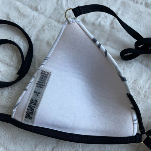 Victoria's Secret PINK | Gray Marble Triangle Bikini Top | Size Medium - Picture 11 of 12